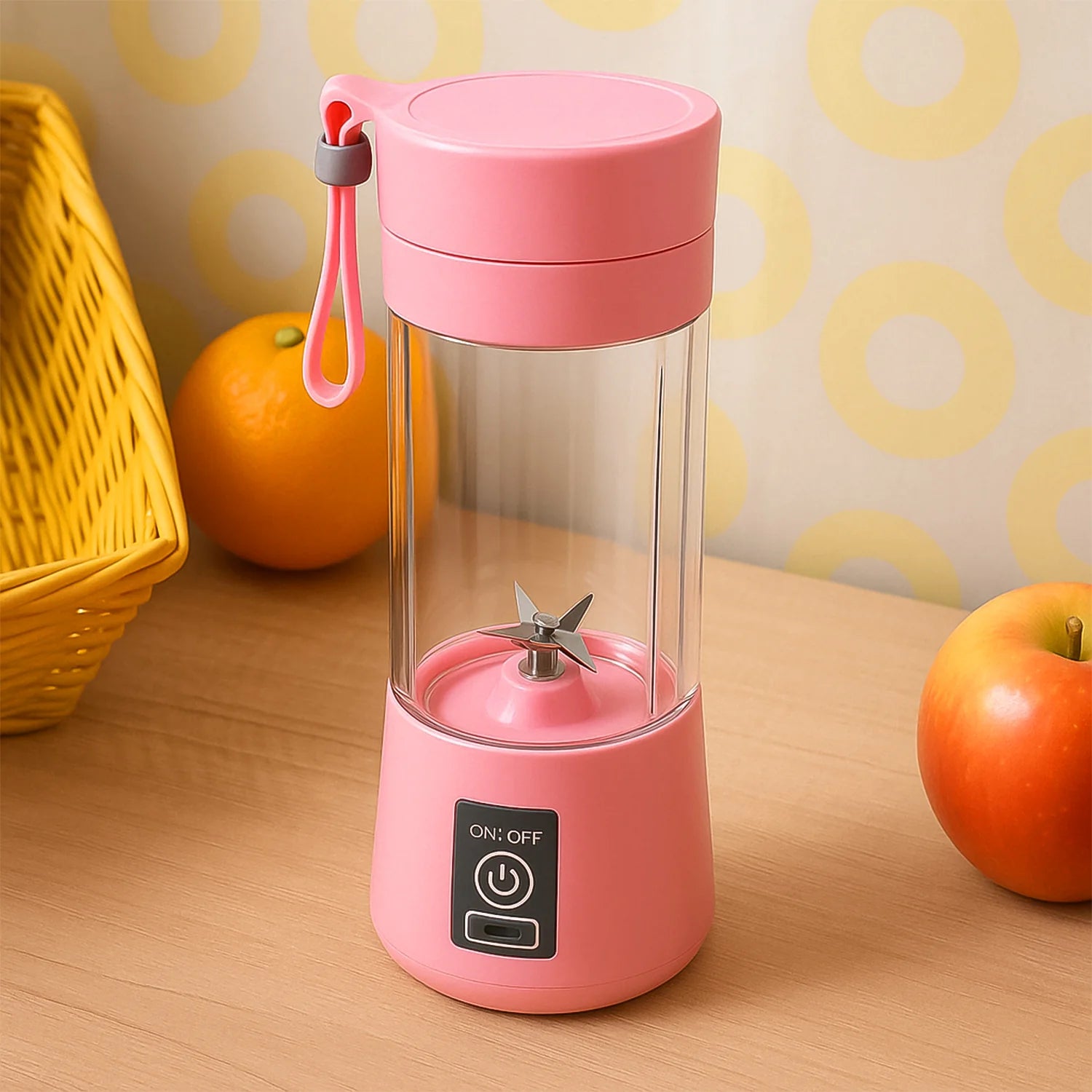 Portable USB Electric Juicer Blender – 380ML Rechargeable Smoothie Maker & Protein Shaker