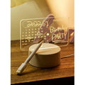 3d Acrylic Writing Board with Pen and Light