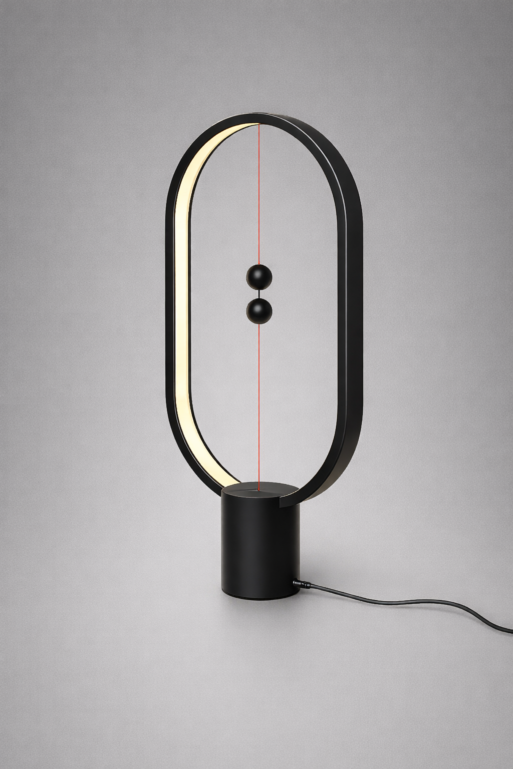 Levilight: Hovering Halo Lamp with Magnetic Mid-Air Switch, Touch Control & Warm LED Glow for Home and Office