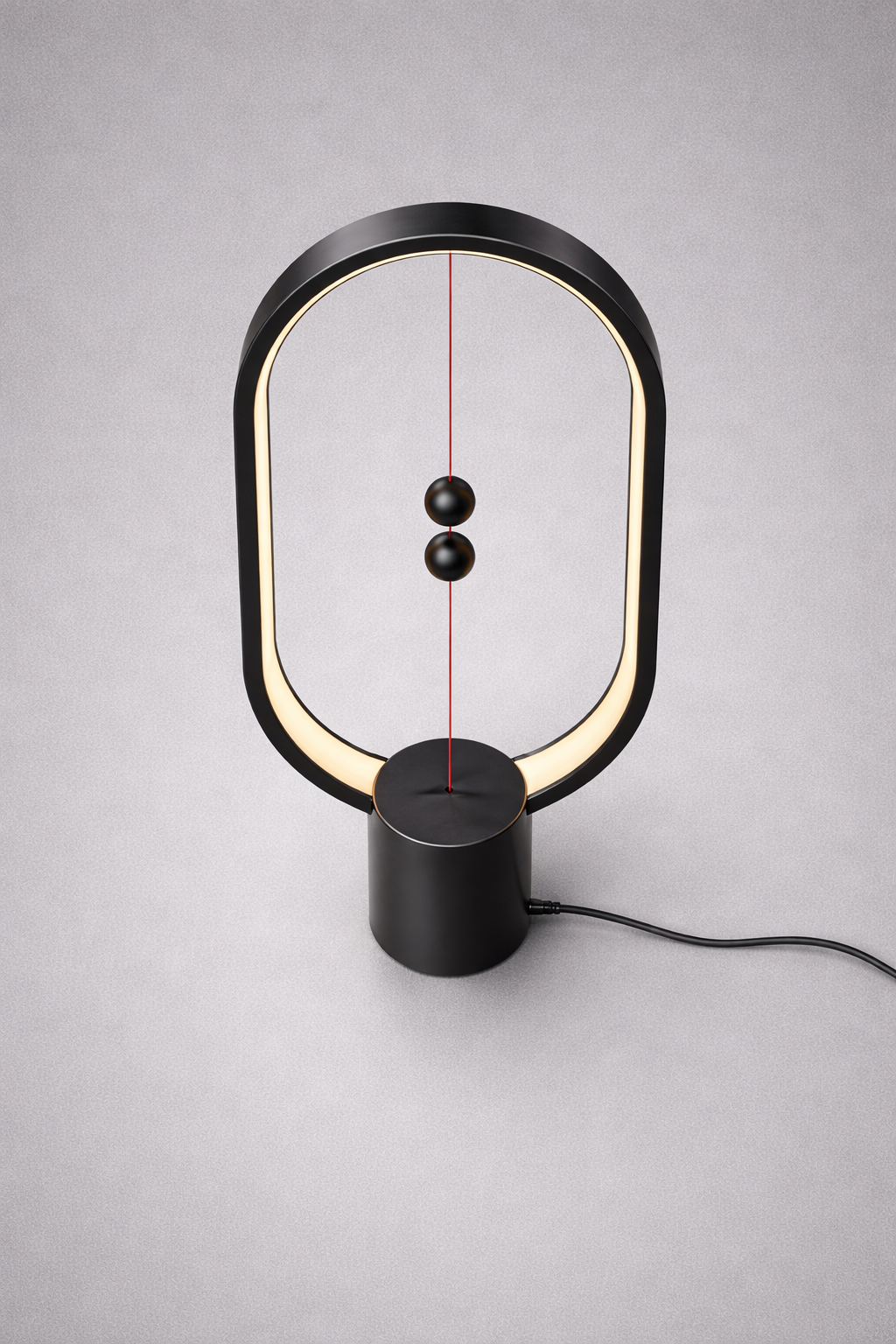 Levilight: Hovering Halo Lamp with Magnetic Mid-Air Switch, Touch Control & Warm LED Glow for Home and Office