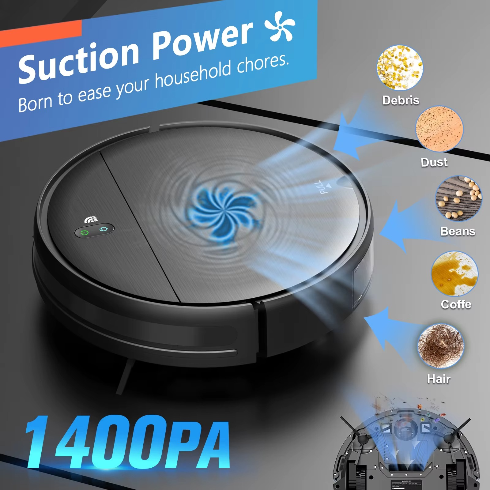 Smart Robot Vacuum Cleaner Automatic Wet Dry Water Moping Sweeping Robot Floor Sweeper Cleaning Sweeping Machine