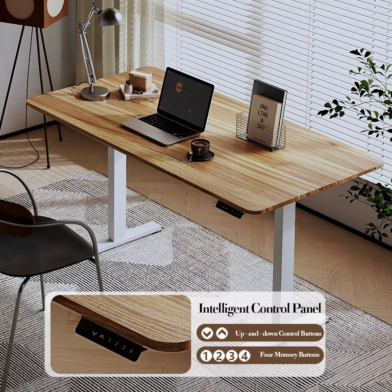 Affordable Double Motor Electric Smart Standing Tables Sit Stand up Office Lifting Desk Height Adjustable Desk Frame