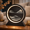 LED Sand Art Motion Lamp for Home Decor, Rotating Landscape Table Lamp