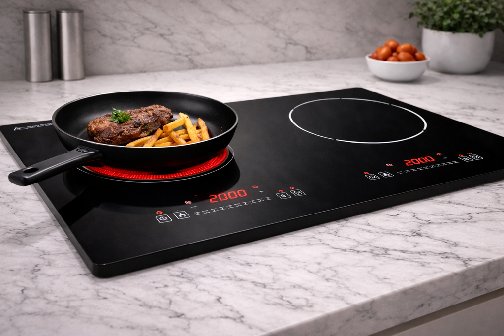 Double Induction Hob 3500W Cooktop Electric Stove Built-in 2 burner Induction Cooker Share